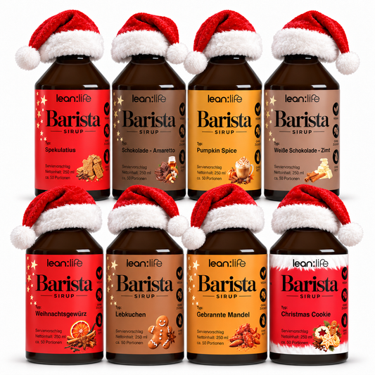 Barista Zero Sirup Winter-Kollektion – alle 8 Sorten