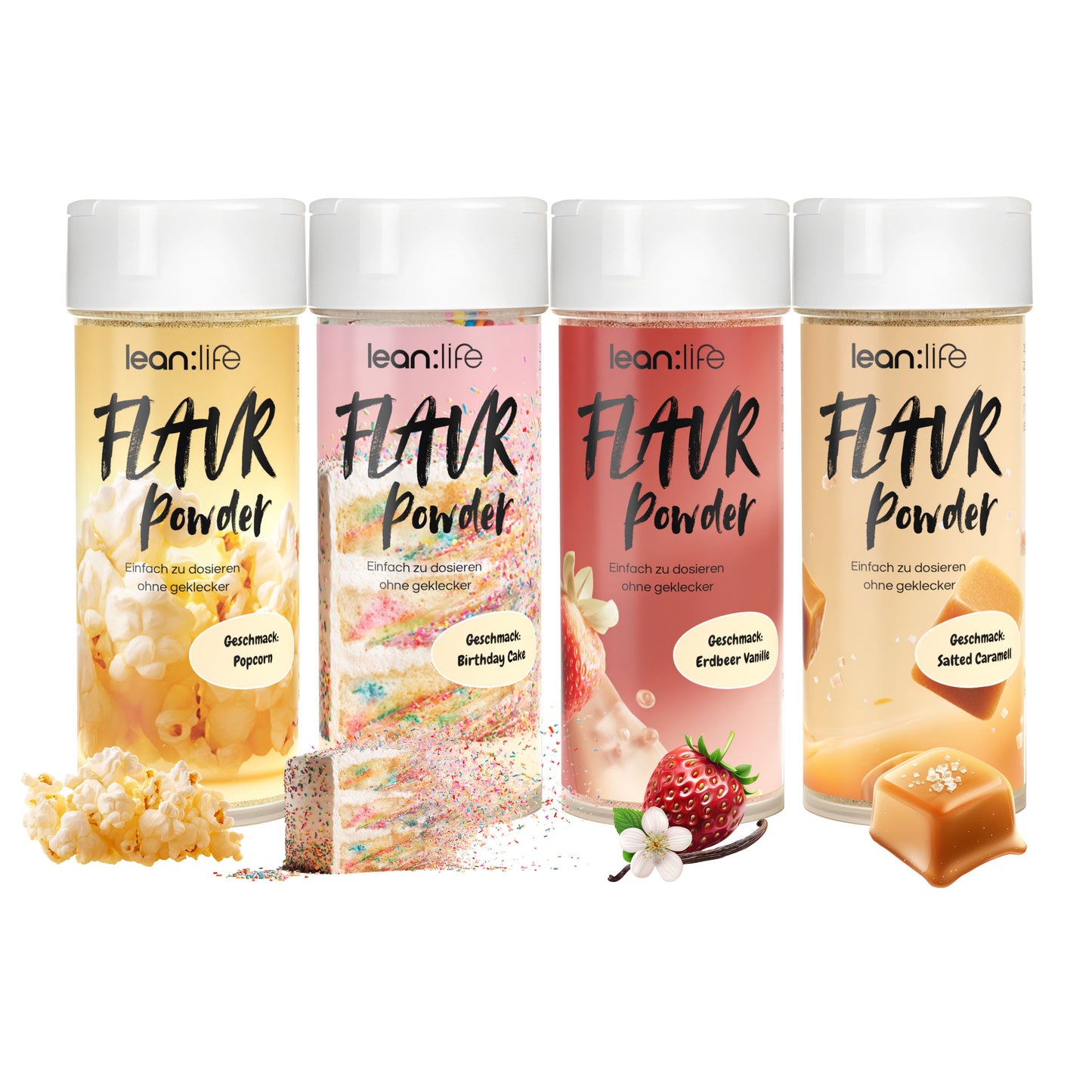 Lean:Life - FLAVR Powder Streuer Bundle 4 x 60g